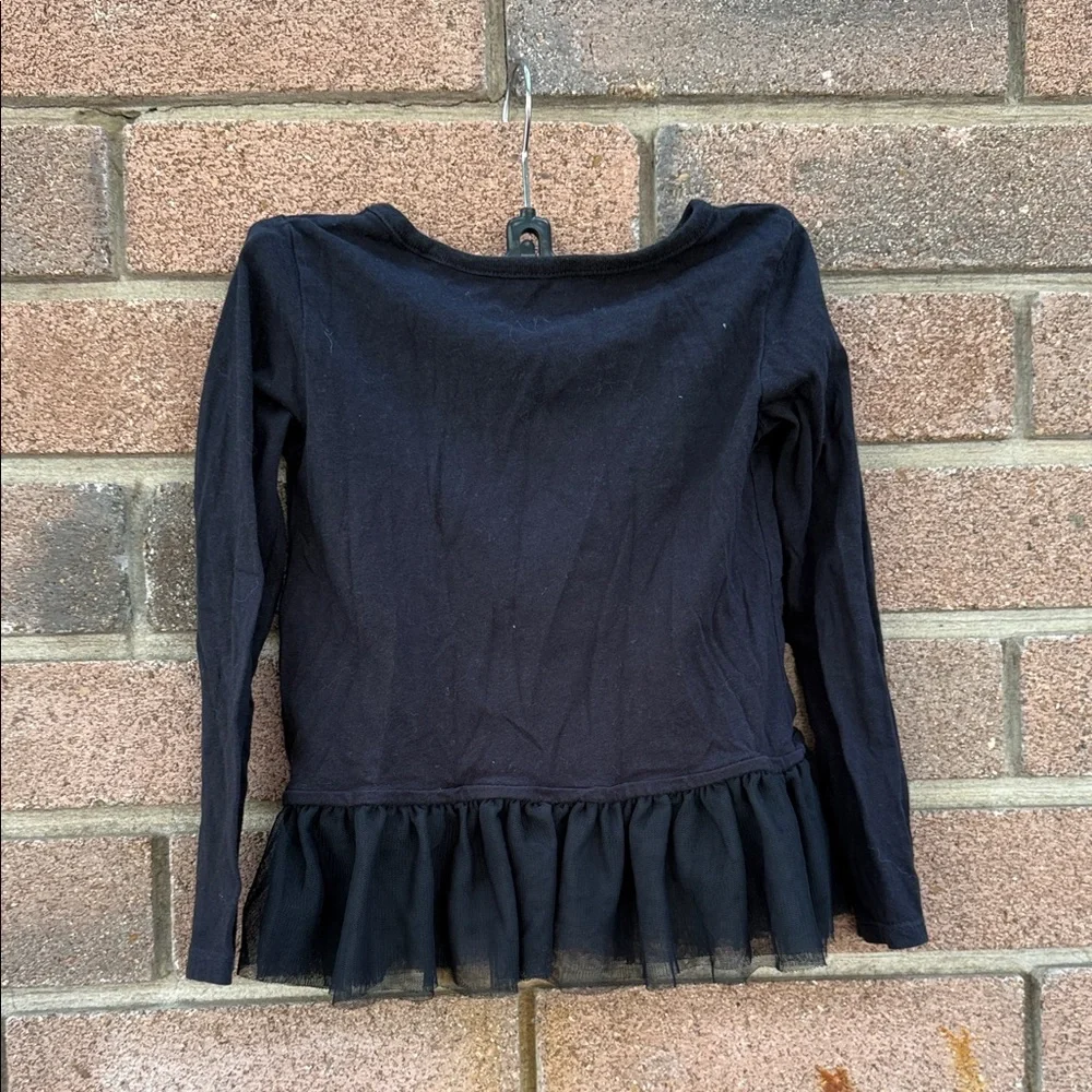 Carter's Black Long Sleeve Unicorn Tee Size 5T
